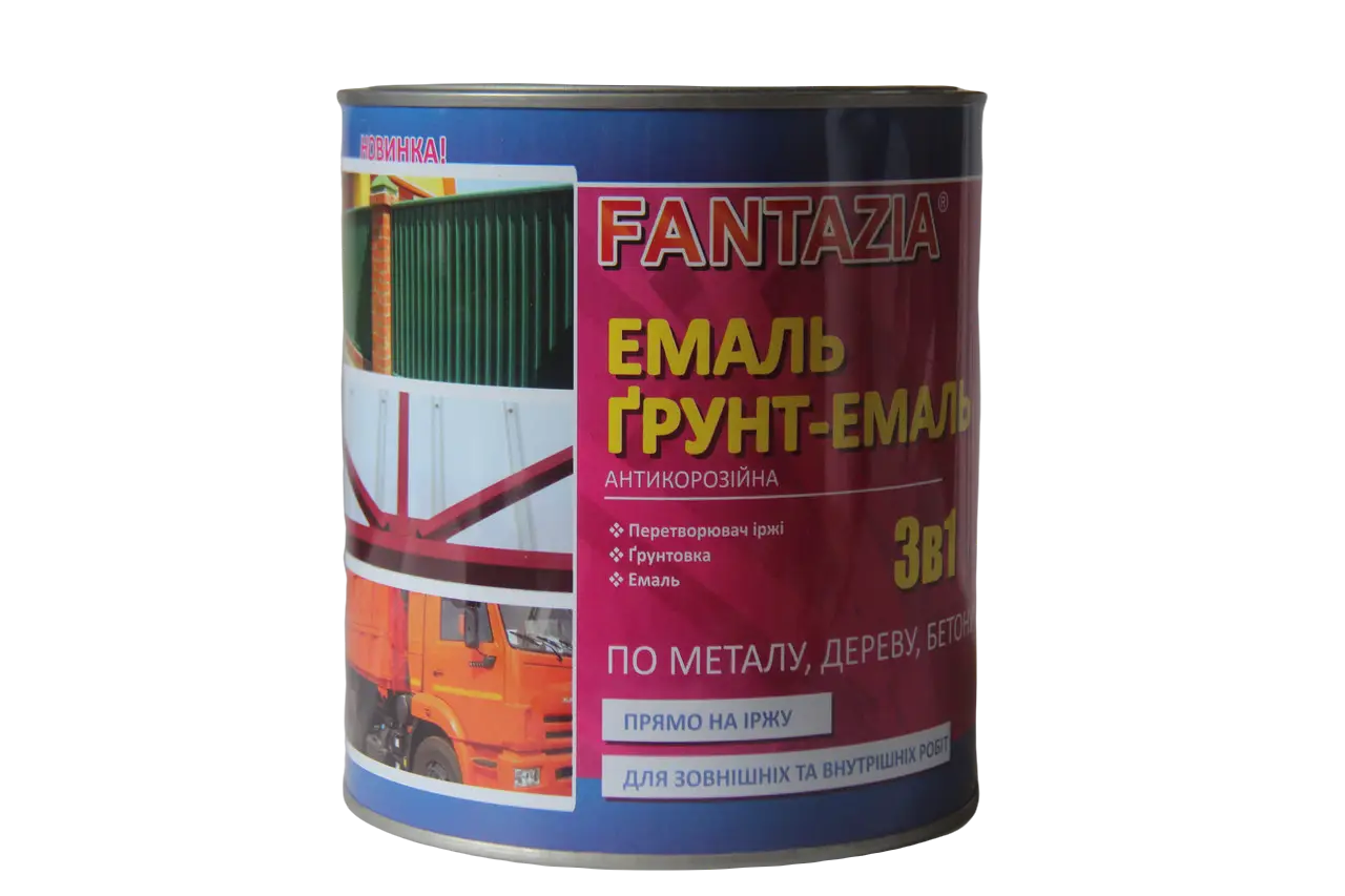 Fantazia грунт-емаль 3 в 1 сіра 2,8 кг